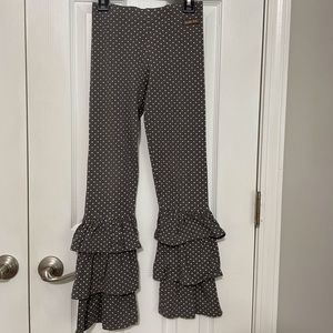 Matilda Jane Gray Ruffles with Whir Polka Dots size 10